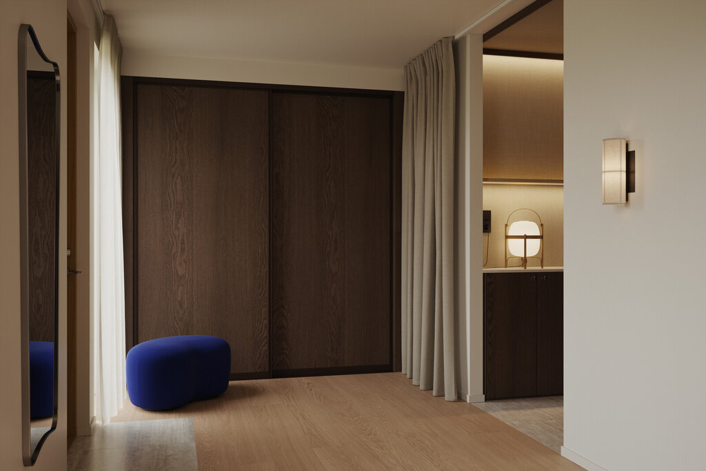 Garderobeinspirasjon Frontrow kaffebrun og Sintra mørk eik Garderobeinspirasjon Frontrow kaffebrun og Sintra mørk eik