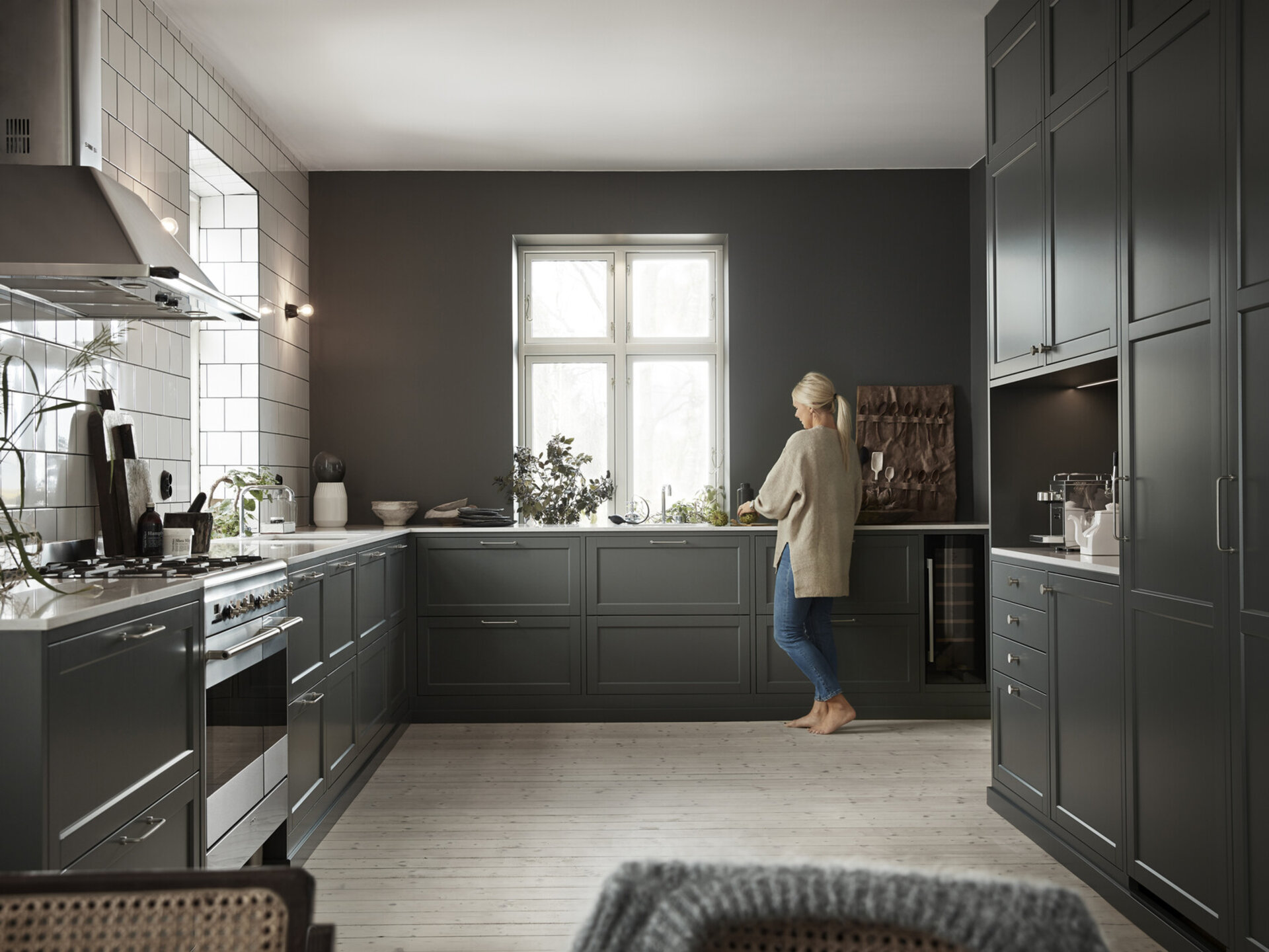 Kjøkkeninspirasjon Gastro grønngrå Kjøkkeninspirasjon Gastro grønngrå